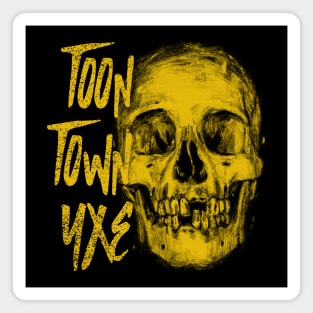 Toon Town YXE Urban Expressionist Skull Magnet